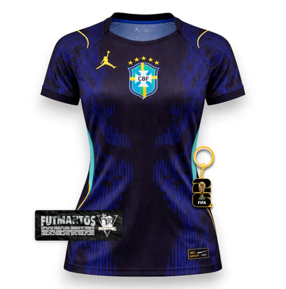 Camisa Brasil ll 2026 - Feminina Azul | FutMantos