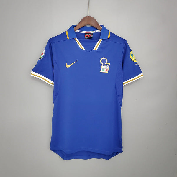 Camisa Itália Retrô 1996 Azul - | Futmantos