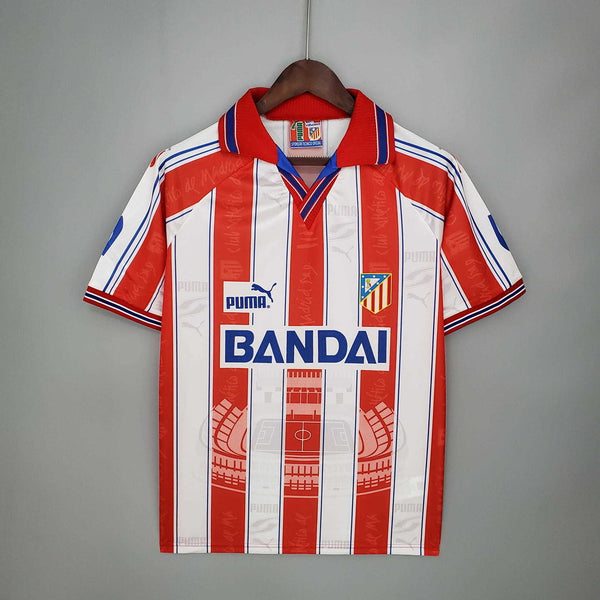 Camisa Atlético de Madrid Retrô 1996/1997 Branca e Vermelha - | Futmantos