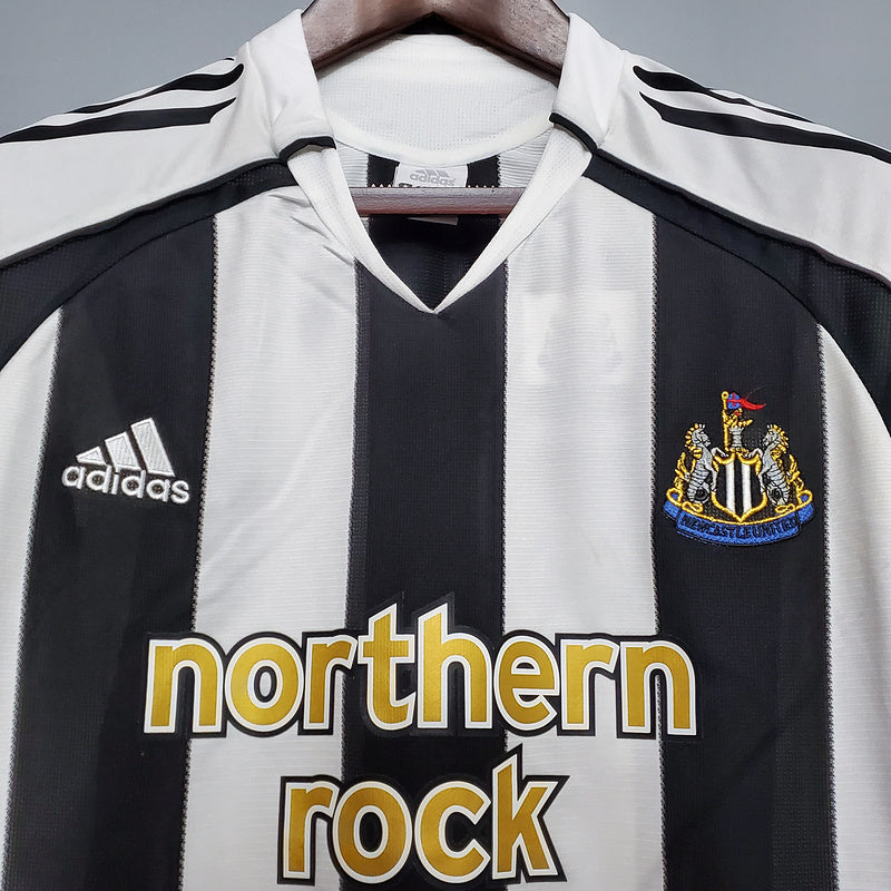 Camisa Newcastle Retrô 2005/2006 Preta e Branca - | Futmantos