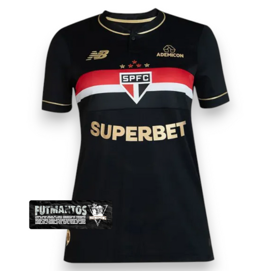 Camisa São Paulo III 25/26 - Feminina|FutMantos