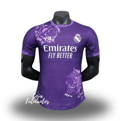 Camisa Real Madrid y3 roxa 24/25 - Jogador | Futmantos