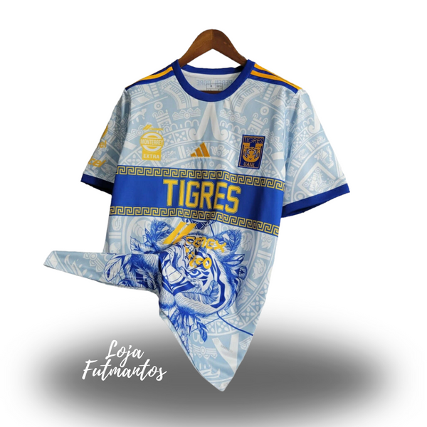 Camisa Tigres III 23/24 - Branco | Futmantos