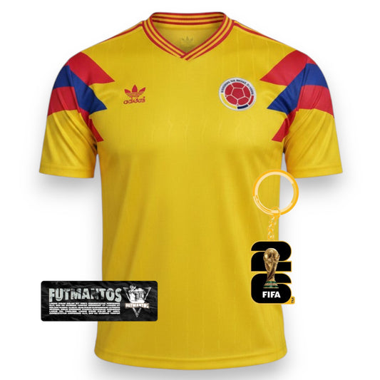 Camisa Colômbia l 1990 - Versão Retrô | FutMantos
