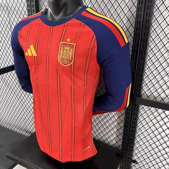 Camisa Espanha I 2026/27 - Manga Longa Jogador | Futmantos