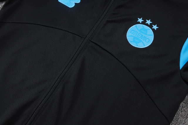 Conjunto Agasalho Treino Grêmio 2025/26 - Preto | FutMantos