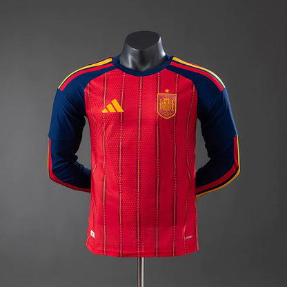 Camisa Espanha I 2026/27 - Manga Longa Jogador | Futmantos