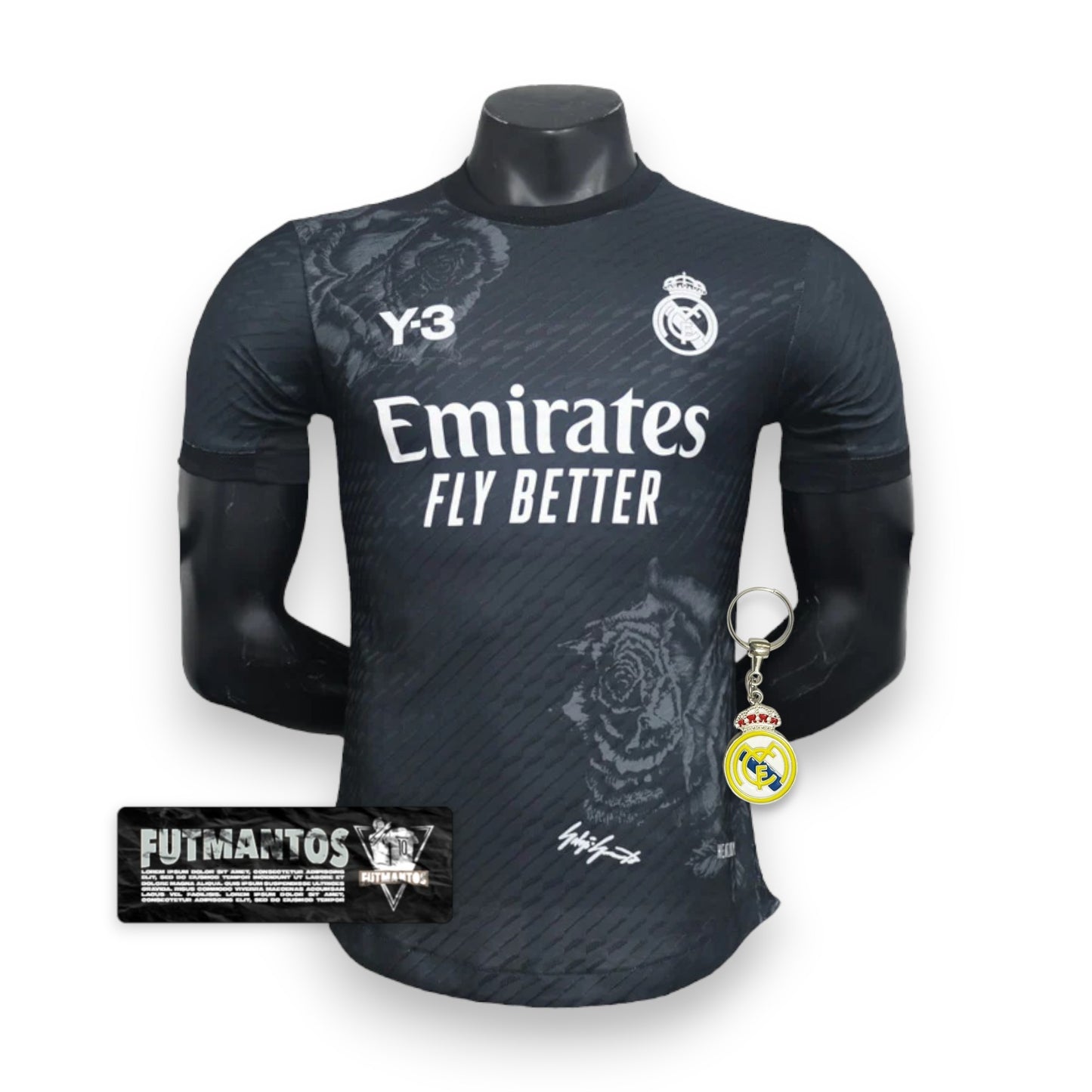 Camisa Real Madrid y3 preta 24/25 - Jogador  | Futmantos
