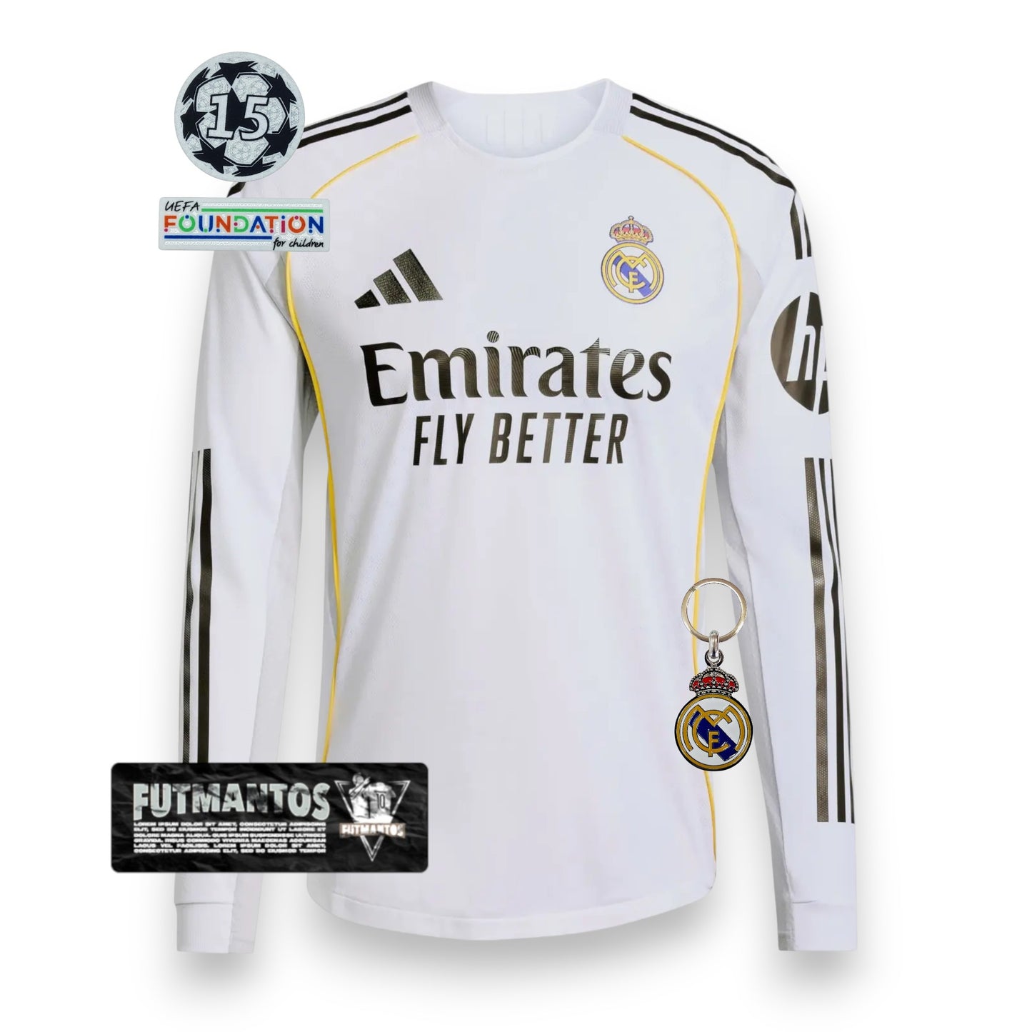 Camisa Real Madrid 25/26 - Manga longa | Futmantos