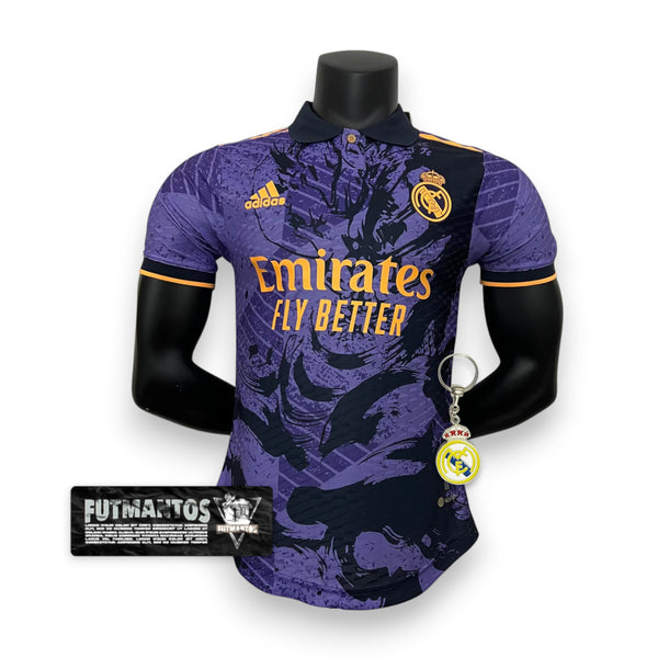 Camisa Real Madrid [Dragon] 23/24 - Roxo - - Masculino Jogador | Futmantos