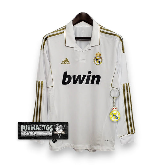 Camisa Manga Longa Real Madrid 11/12 - Branco | Futmantos