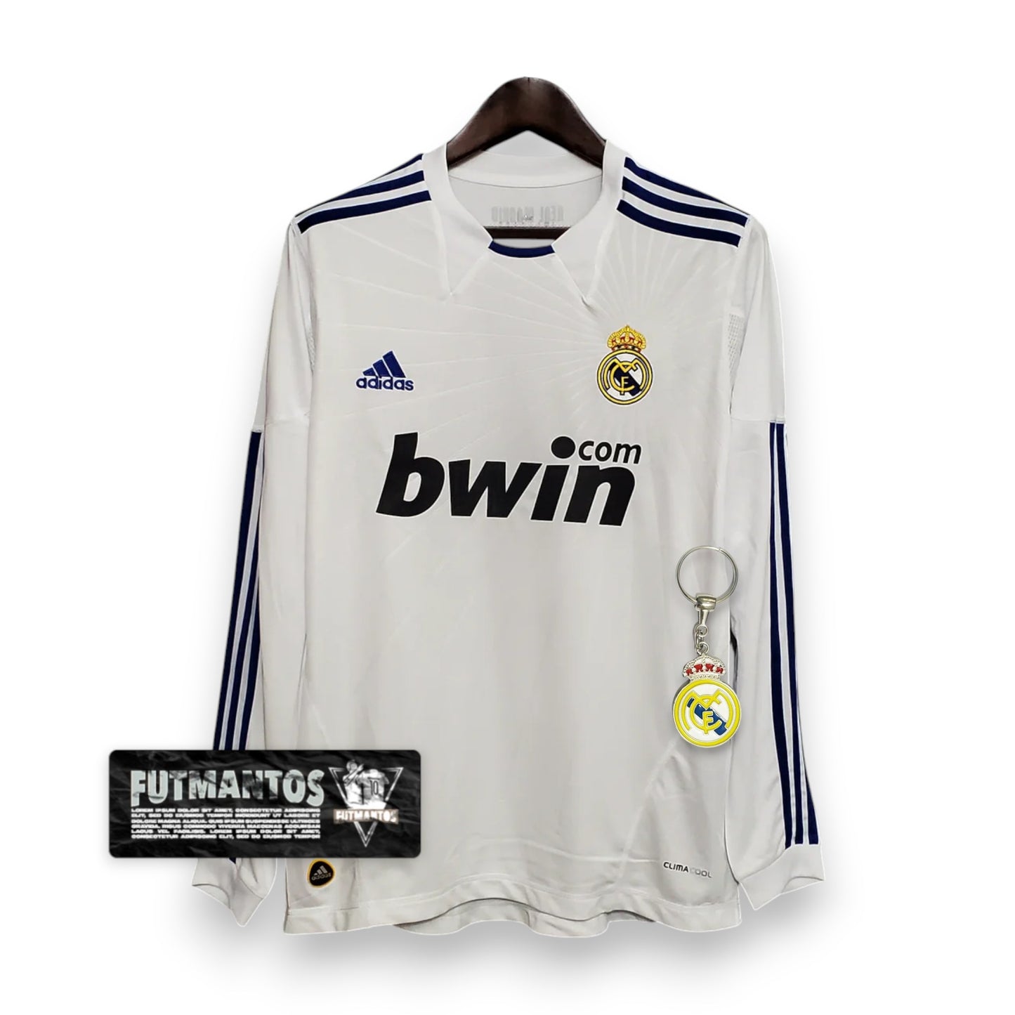 Camisa Manga Longa Real Madrid 10/11 - Branco | Futmantos