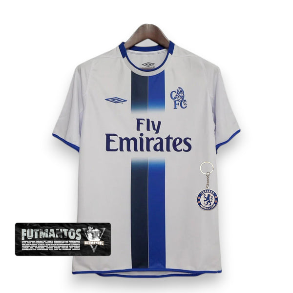 Camisa Chelsea Retrô 2003/2005 Azul e Branca - | Futmantos