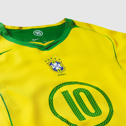 Camisa Brasil Reedição Total 90 - Ronaldinho #10 | FutMantos