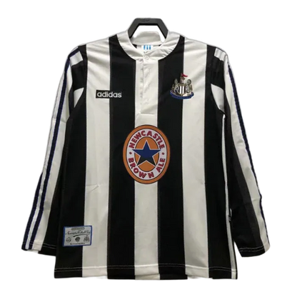 Camisa Newcastle United 95/97 I Home - Versão Retrô Manga Longa