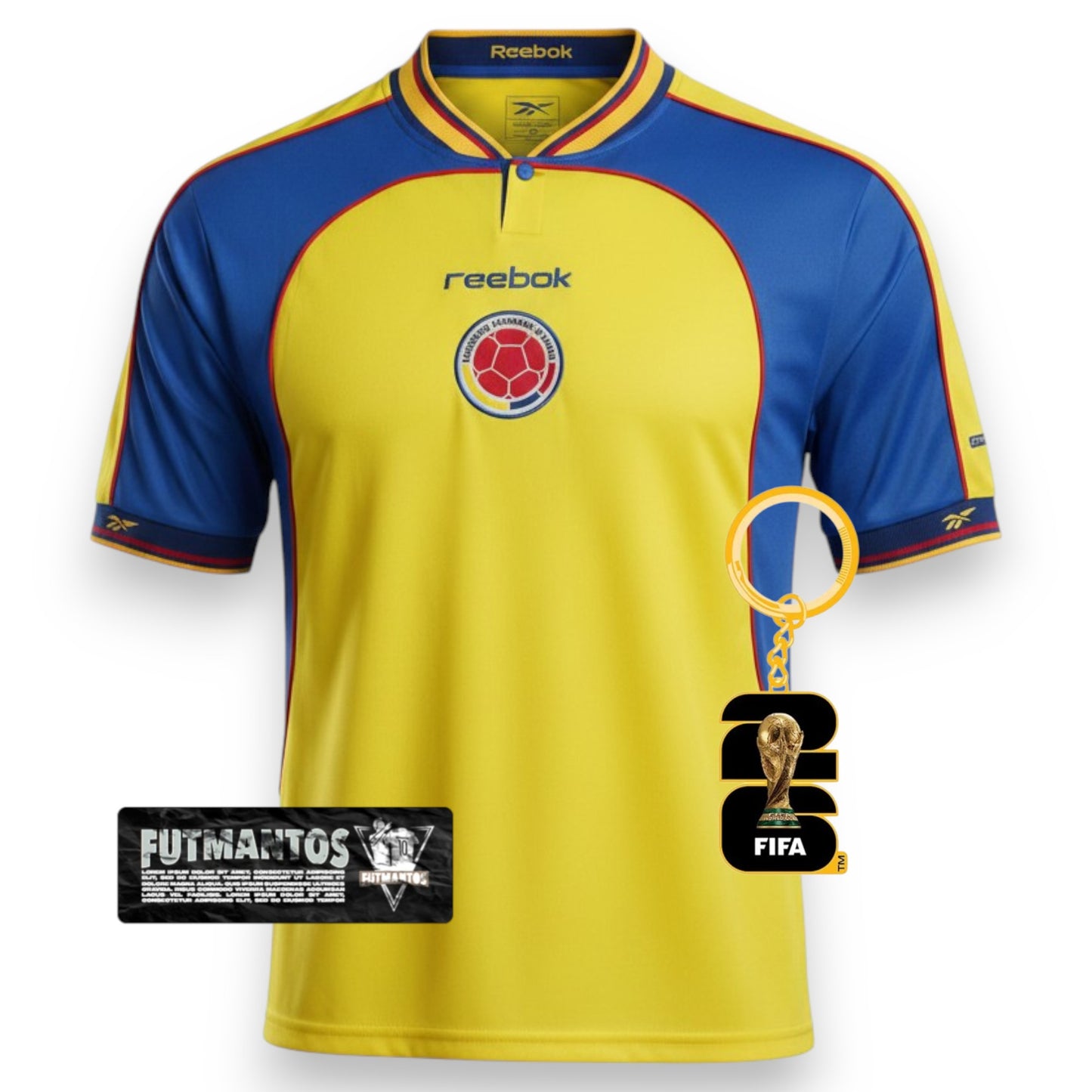 Camisa Colômbia l 2001 - Versão Retrô | FutMantos